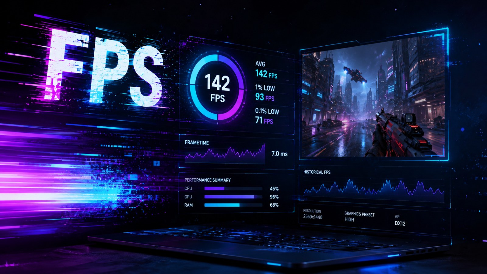 Game FPS Test – 自分のPCでゲームが何FPS出るか目安をチェック
