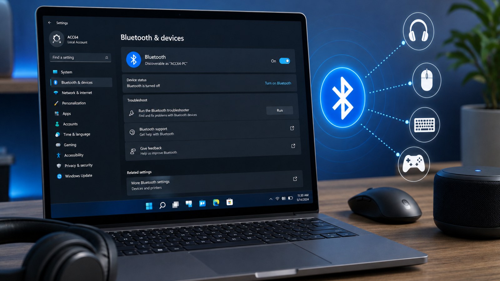 Ilustracja 2 — Bluetooth nie działa na komputerze – co zrobić w Windows 11 i 10?