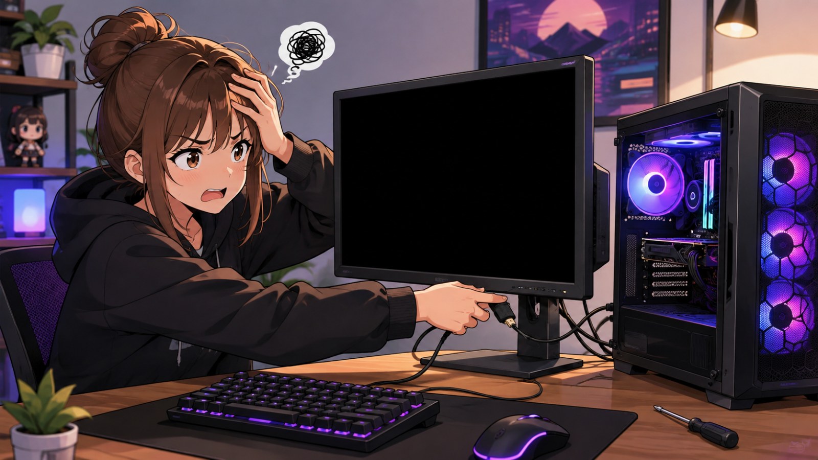 PC turns on but there is no display: common causes and fixes